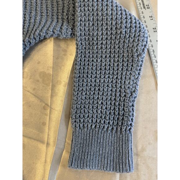 Toad And Company Blue Cardigan Grandpa Sweater Cozy Vibe Eco Fabric - Picture 6 of 16